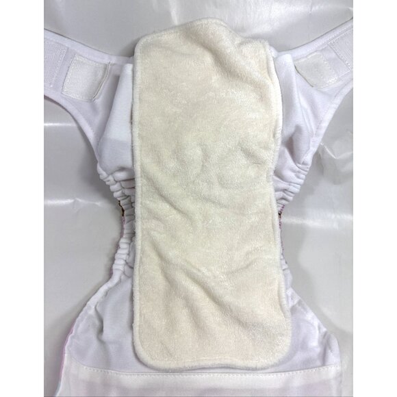 KaWaii Baby 5 One Size Printed Cloth Diapers with Inserts 0-18 Mos/6-22 LBS - Picture 5 of 9
